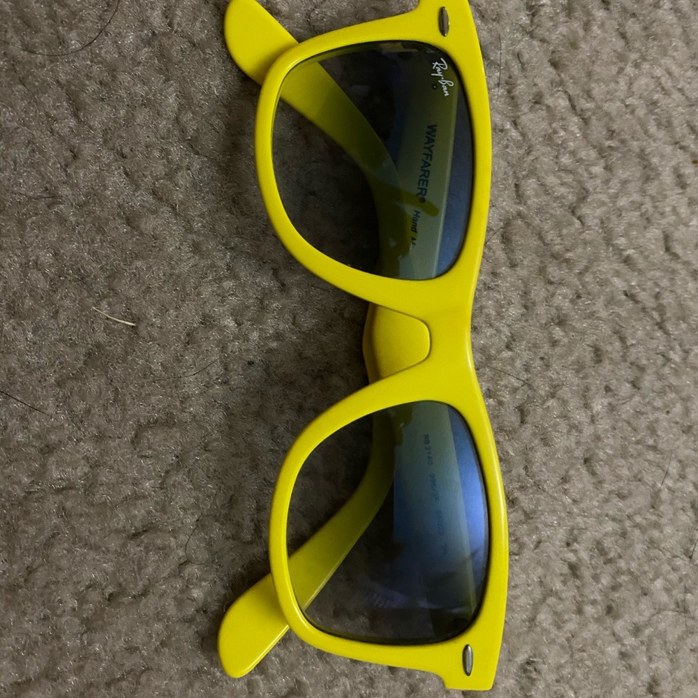 Rayban yellow wayfarer sunglasses